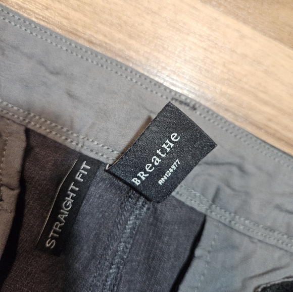 Prana Breathe Straight Fit Pants Men’s 33 Gray Organic Cotton Blend - Picture 8 of 10